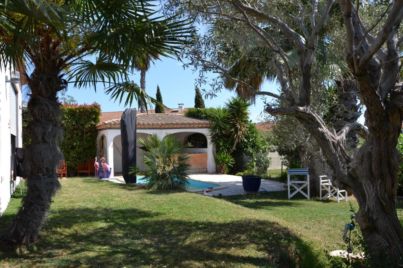 Maison Les Agapanthes Villeneuve-les-Beziers Bagian luar foto