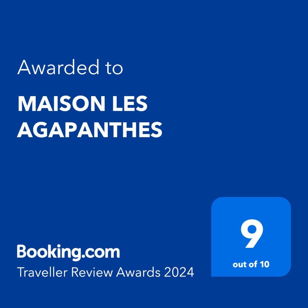 Maison Les Agapanthes Villeneuve-les-Beziers Bagian luar foto
